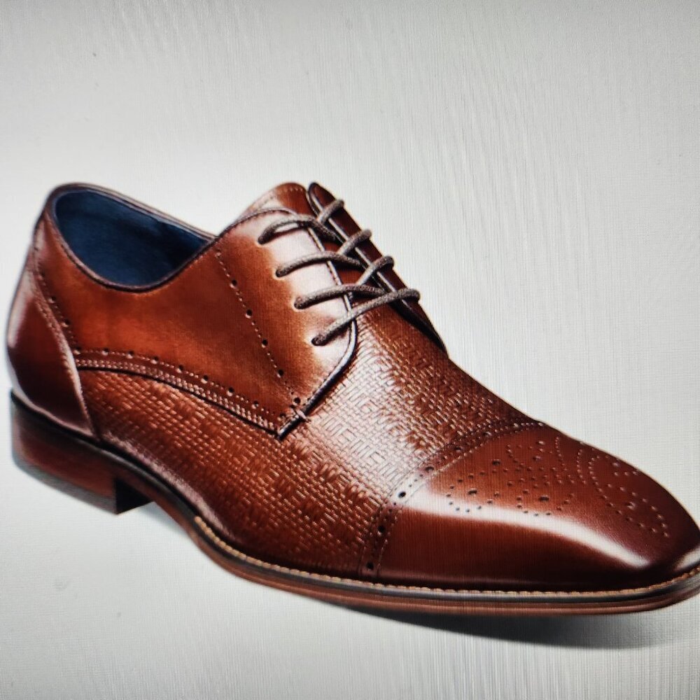 Stacy Adams Leather "Silsbury" Men's Oxfords. NIB. Size 7